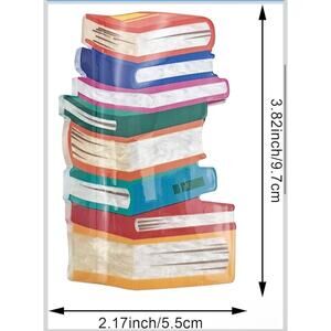 2 PACK Book Hair Claw Clips, Back To School Hair Clips for Thin Hair Large Cute